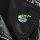 Fashion Cartoon Brooch Noodles Bowl Badges Clothes Cute Pins Jewelry Gift