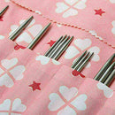 Pink Crochet Bag Knitting Needle Pouch Holder Storage Hook Organizer D U7P0 D6Z2