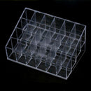 24 Trapezoid Clear Display Lipstick Stand Case Organizer Makeup Cosmetic Holders