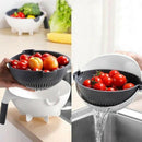 Magic Rotate Vegetable Cutter with Drain Basket Multi-Functional Kitchen Ve