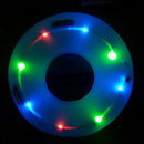 31 Inch Inflatable Swim Ring Swimming Pool Tube Float with LED Light for Adults