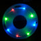 31 Inch Inflatable Swim Ring Swimming Pool Tube Float with LED Light for Adults