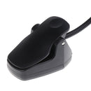 Flexible 9 LED Music Stand Lamp Clip-on Bedroom Desk Book Reading Light Black