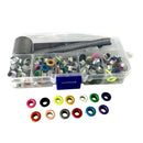 400pcs 3mm Metal Eyelet Rivets