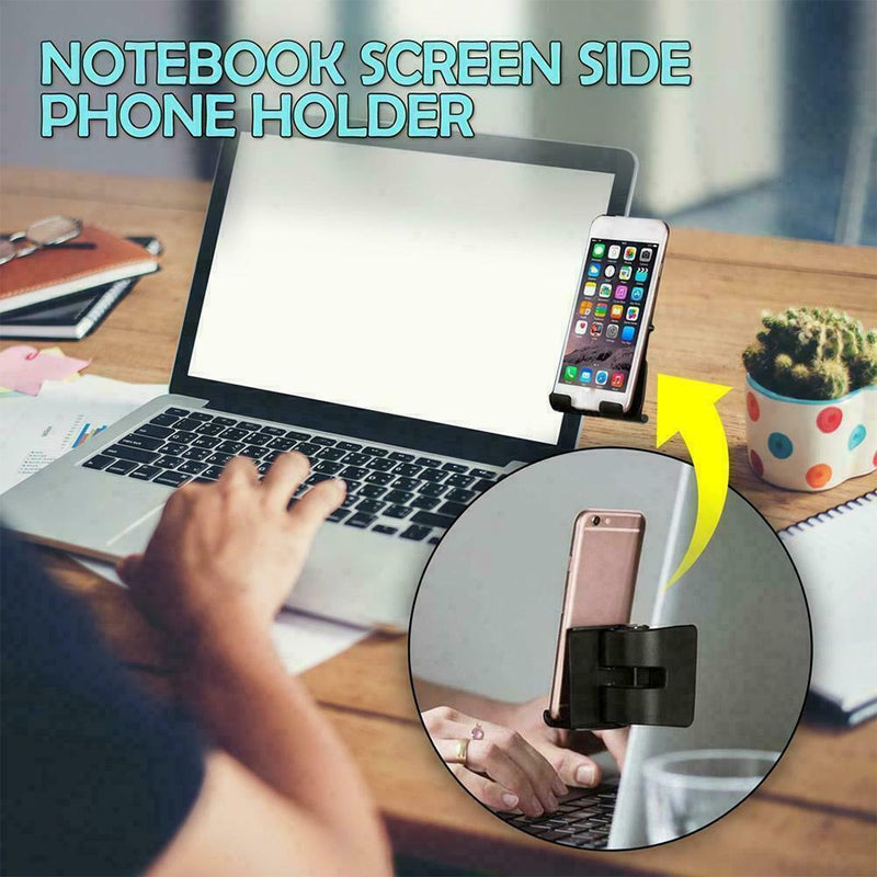 Notebook Screen Side Phone Holder Clip on Monitor For Laptop Monitor New L5K5