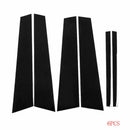 6Pcs Car Window Trim Pinano Cover/Black Pillar Posts For BMW 3Series 2013-2017