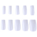 500pcs French Tips False Nail Half Cover Acrylic Gel Nail Art Tool (White) A