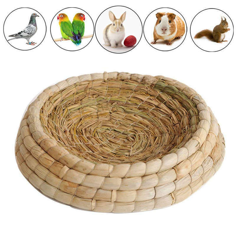 Handwoven Birds Nest Corn Leaves And Straw Incubation Bed Courtship Breedin Q8V9