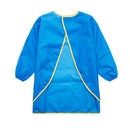 2x Blue Kids Long-sleeve Apron Eating Drawing Painting Craft Baby Smock M L