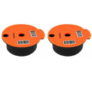 2x Reusable PP Coffee Capsule Pods Filter for Bosch Tassimo 180ml Capacity