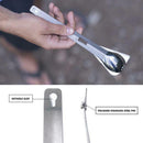 3-In-1 Multi-Function Cutlery Spoon Barbecue Clip Picnic Barbecue Utensi IAI