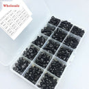 500 Pcs Grade 12.9 Black M3 M4 M5 Inner Hex Socket Head Cap Screws Assortme Q5G9
