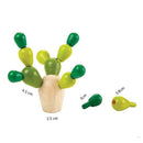Baby Children Cactus Balance Toys Wood Travel Portable Block Assemble Table Game