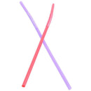 Flexible Mixed Color Disposable Drinking Straws-100 Count