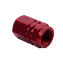 5 x Hexagon Car or Bike Dust/ Valve Caps - Red