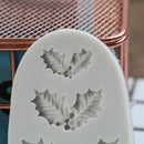 Cake Silicone Mold Christmas Holly  Fondant Chocolate Cookies Candy Molds To BX