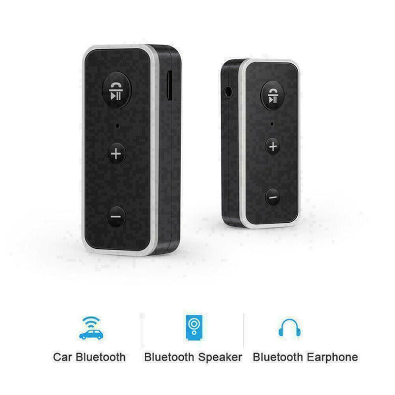 1* Wireless Bluetooth 5.0 Receiver Handsfree 3.5mm AUX HV Adapter W4C9 A7F0 N0G1