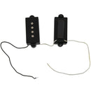 1set 4 String Noiseless Pickup Black for Precision P Bass Replacement