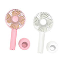 2pcs Handheld USB Fan 1200mAh Battery 3 Settings for Travel Home and Office Use