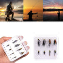 8PCS Holographic Prince Nymph Trout Fishing Flies Size 12#,10# Pretty U6H9