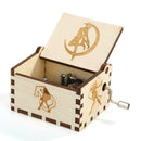 Retro Wood Manual Music Box White Beauty Girl Style Birthday Gift Ornament