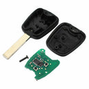 2 BTN Remote Key Fob +Transponder Chip For Peugeot 307 ID46 P/N 73373067C