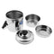 Loop Handle Cooking Pot Cans Dual Layer Mess Tin Pan Stove Lunch Box 12 cm