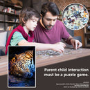 1000 Pieces Paper Jigsaw Puzzles Sleeping Cheetah Assembling Picture Craft