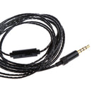3.5mm DIY Earphone Audio Cable with Mic Headphone Repair Wire For Cell Phone
