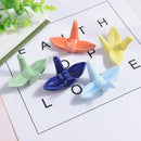 Cute origami ceramic decorative chopstick holder rack spoon fork rest tablewa Bj