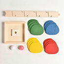 Wooden Toys for Children Colorful Building Blocks Tree Ball Run Track Baby
