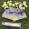 20pcs/lot elegant plum flower design bamboo folding fan wedding silk hand f J8B2