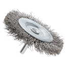 2 X Wire Wheel Flat Brush Cleaner Polishing Rotary Tool For Drill 75mm 0.3mm