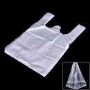55 24*32cm Plastic T-Shirt Retail Shopping Supermarket Bags Handles Packaging Hn