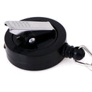 Retractable Pull Chain Reel ID Card Badge Keychain Holder Recoil Belt Clip JG JR