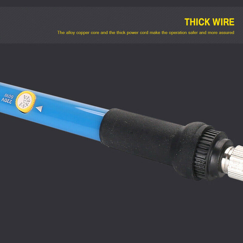 220V 60W Mini Heat Pencil Adjustable Temperature Electric Solder Iron (US) A