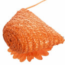 Mini Sunflower Tote Handbag Clutch Purse Single Shoulder Beach Straw grass