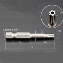 12Pcs 50mm Hollow Plum Blossoms  Screw Driver Bits Magnetic Set T5-T40