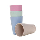 4pcs Durable Wheat Straw Cups Toothbrush Cup for Water Coffee Milk Juice Tea