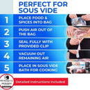 Sous Vide Bags Reusable-30 Reusable Sous Vide Bags +Sous Vide Clips,Sous Vi