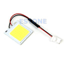 White T10 7W COB 48-LED BA9S Interior Light Panel Festoon Dome Car Bulb Lamp