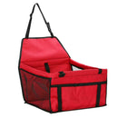 Pet Car Safety Seat Breathable Waterproof Cat Dog Travel Carrier Bag (Red)