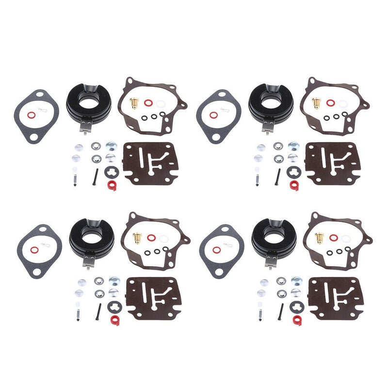 4-pack Marine Carburetor Rebuild Kit For Johnson Evinrude 20-50HP Engines