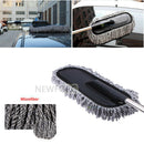 Car Wash Cleaning Brush Duster Dust Wax Mop Microfiber Telescoping Dusting Tool
