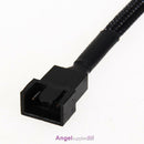 5 PCS 12" 4 Pin Connector Case Fan Extension female Split to Male Power Cable