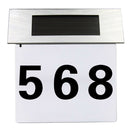 Stainless Steel Solar Powered LED Doorplate Number Light House Door Address