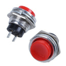 3 Pcs AC 125V 3A SPST Normal Open Momentary Push Button Switch Red G8W6