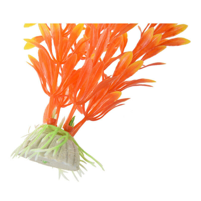 Art Plant 15-23 CM Aquarium Decoration Water Plant orange