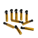 100Pcs 1/2ML Amber Empty Bottle Glass Sample Botlles Fragrance Vials Containers