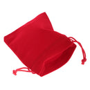 10 pieces Velvet Bags Wedding Party Gift Drawstring Jewelry Pouches Red